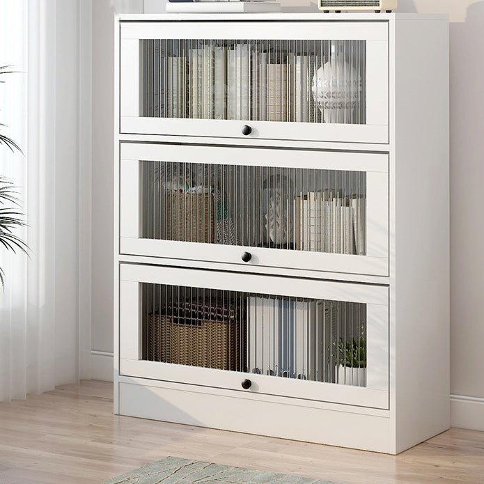 Scandinavian 11.8" Wide Standard Bookcase Manufactured Wood Bookshelf