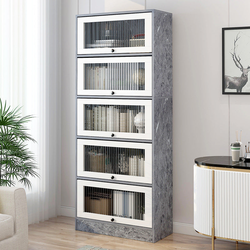 Scandinavian 11.8" Wide Standard Bookcase Manufactured Wood Bookshelf