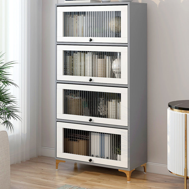Scandinavian 11.8" Wide Standard Bookcase Manufactured Wood Bookshelf