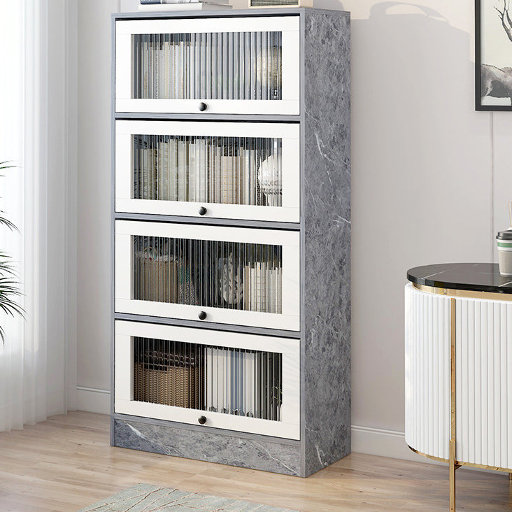 Scandinavian 11.8" Wide Standard Bookcase Manufactured Wood Bookshelf