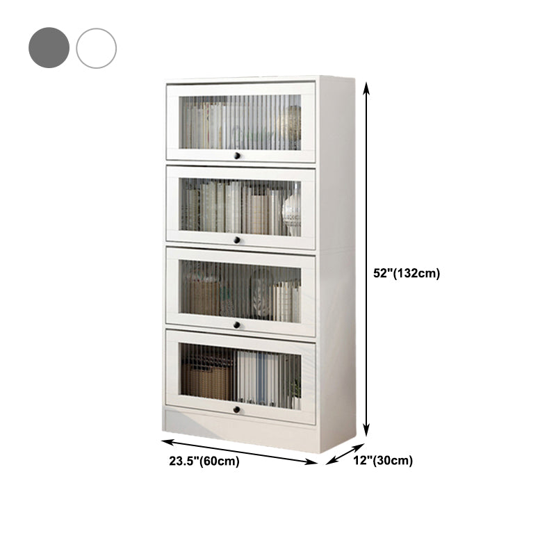 Scandinavian 11.8" Wide Standard Bookcase Manufactured Wood Bookshelf