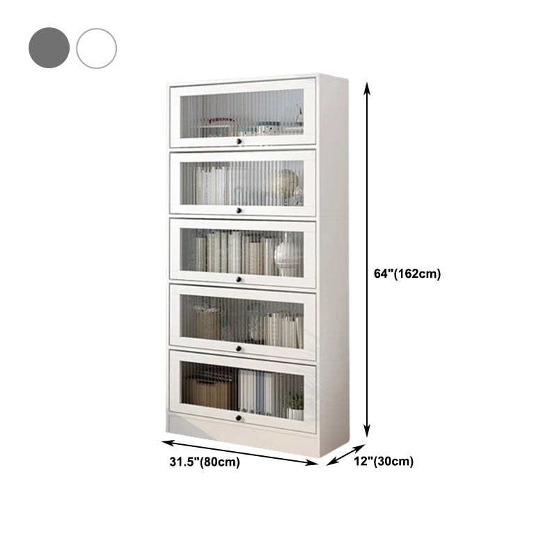 Scandinavian 11.8" Wide Standard Bookcase Manufactured Wood Bookshelf
