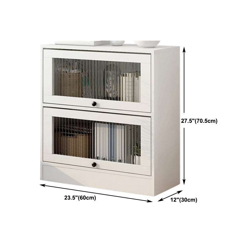 Scandinavian 11.8" Wide Standard Bookcase Manufactured Wood Bookshelf