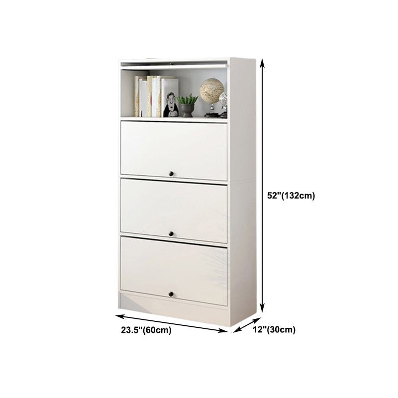Scandinavian 11.8" Wide Standard Bookcase Manufactured Wood Bookshelf