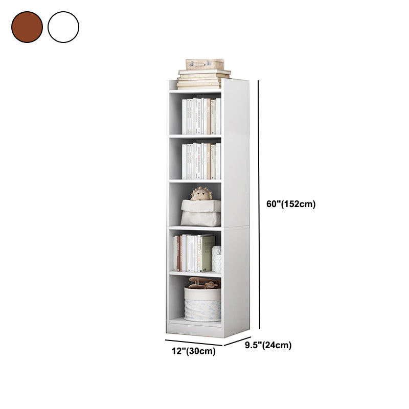 Contemporary Manufactured Wood Bookshelf Standard Home Bookcase