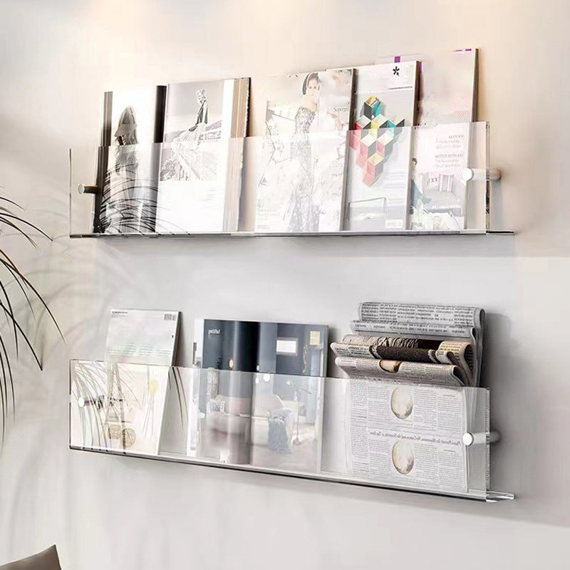 Modern Acrylic Bookcase, Bookshelf for Any Room, 6" H X 1.5" W