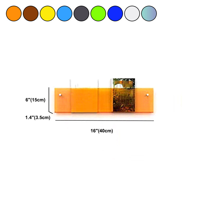 Modern Acrylic Bookcase, Bookshelf for Any Room, 6" H X 1.5" W