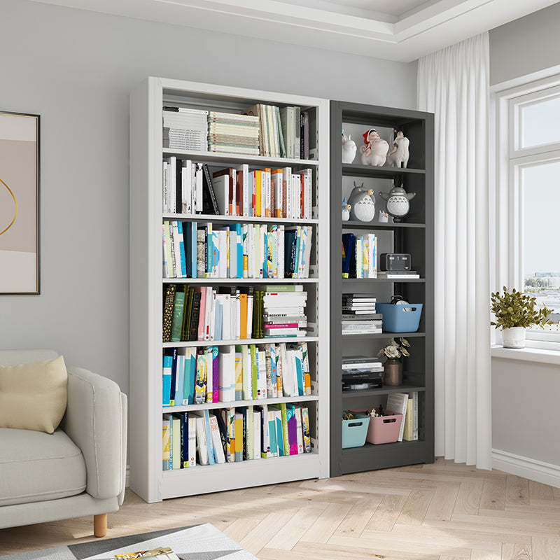 6-Tier Steel Matte Finish Bookcase Standard 79-inch Bookshelf