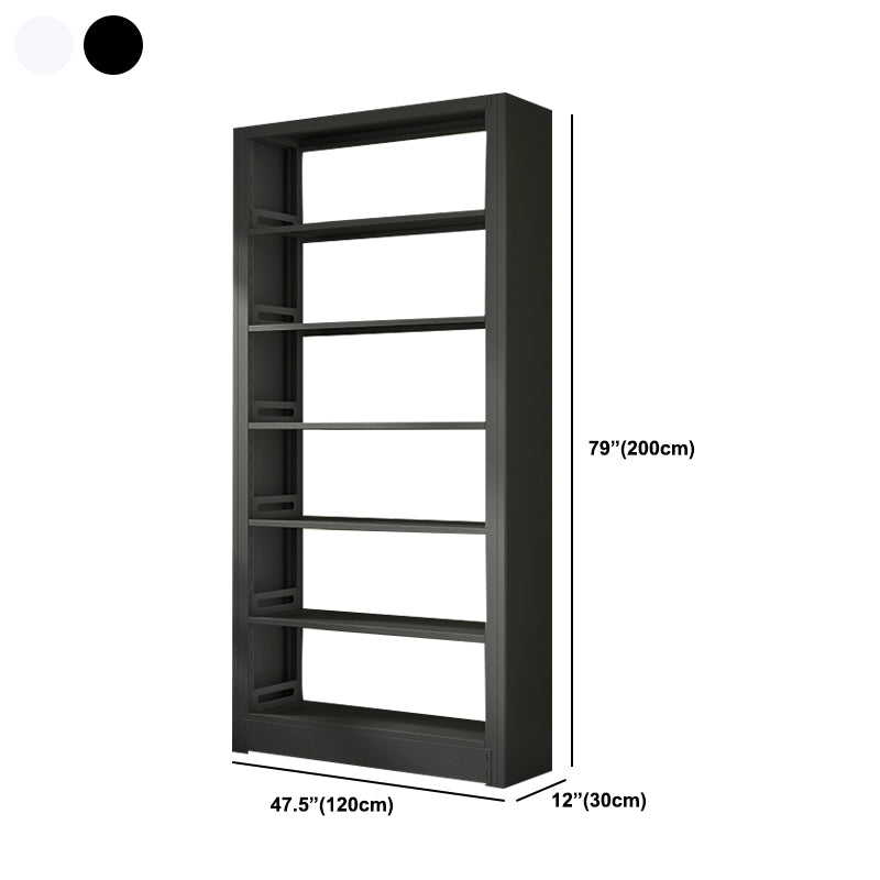 6-Tier Steel Matte Finish Bookcase Standard 79-inch Bookshelf