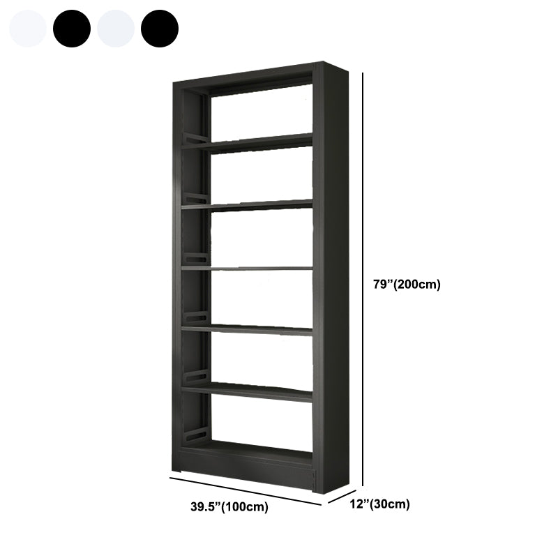 6-Tier Steel Matte Finish Bookcase Standard 79-inch Bookshelf