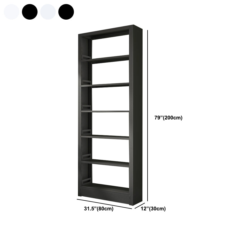 6-Tier Steel Matte Finish Bookcase Standard 79-inch Bookshelf