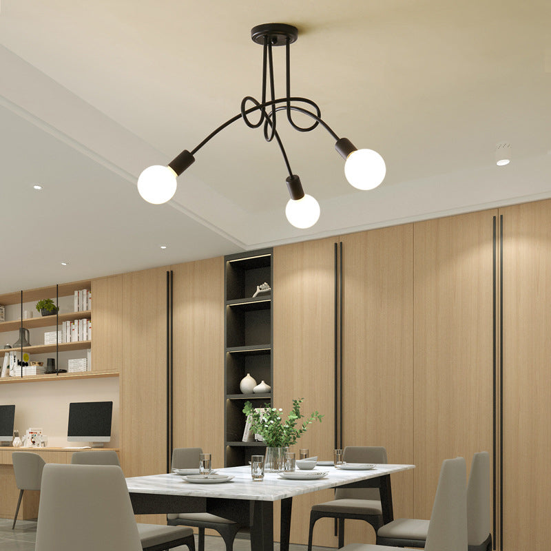 Industrial Ceiling Light Colorful Flush Mount Light Fixture for Sitting Room