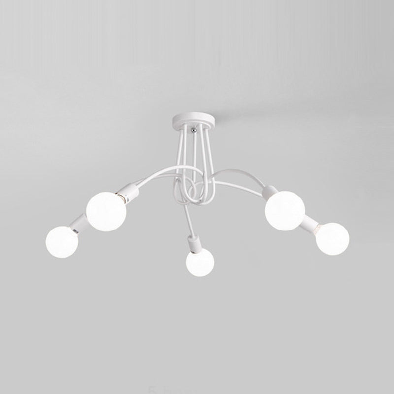 Industrial Ceiling Light Colorful Flush Mount Light Fixture for Sitting Room
