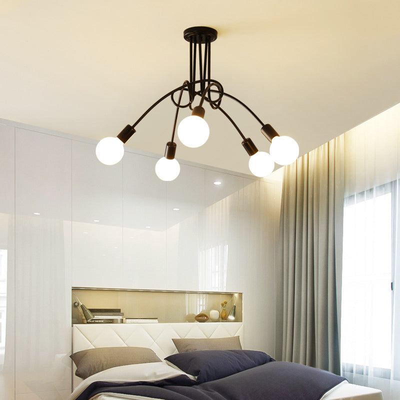 Industrial Ceiling Light Colorful Flush Mount Light Fixture for Sitting Room