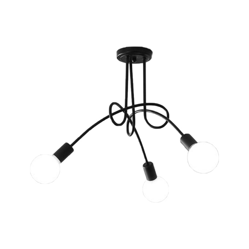 Industrial Ceiling Light Colorful Flush Mount Light Fixture for Sitting Room