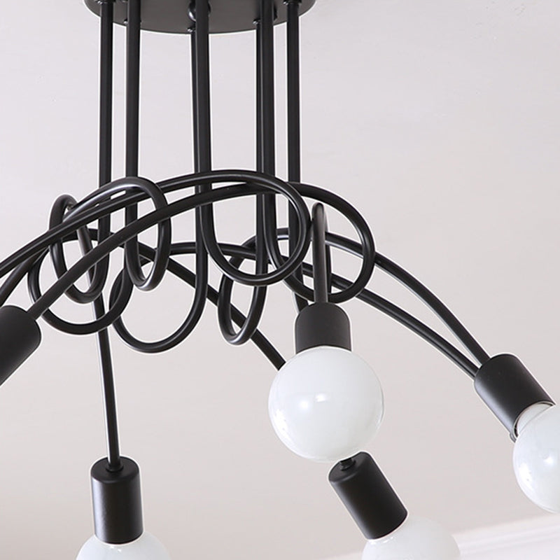 Industrial Ceiling Light Colorful Flush Mount Light Fixture for Sitting Room