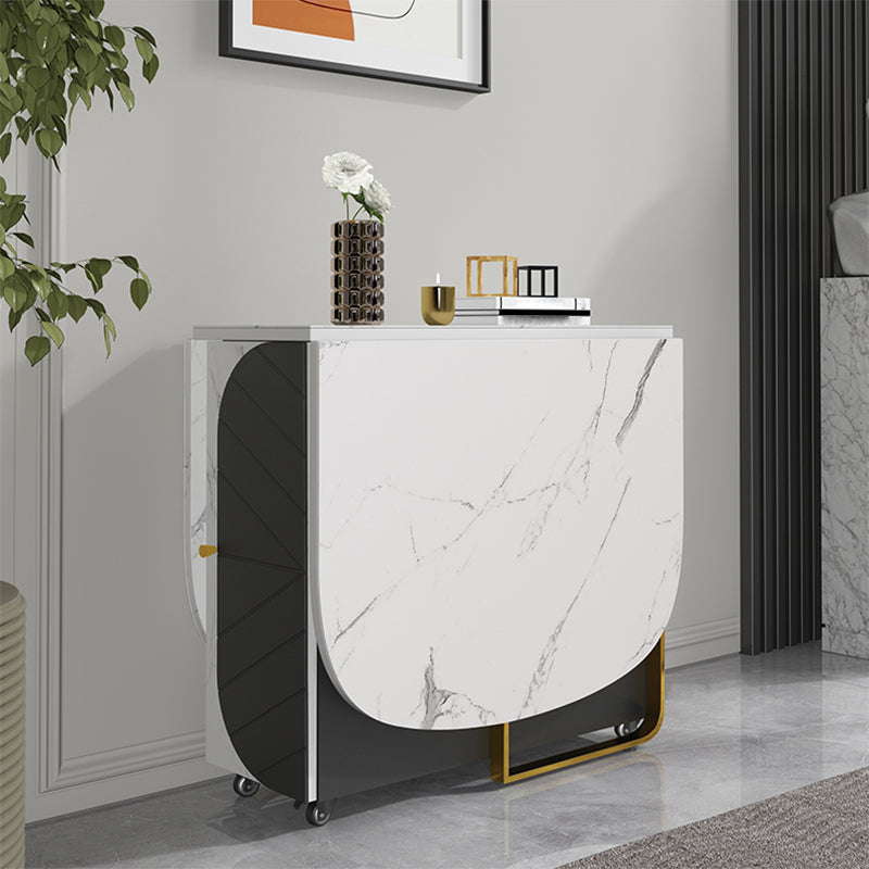 Contemporary Dining Set 1/2/3/5 Pcs Folding Dining Room Table and Chairs