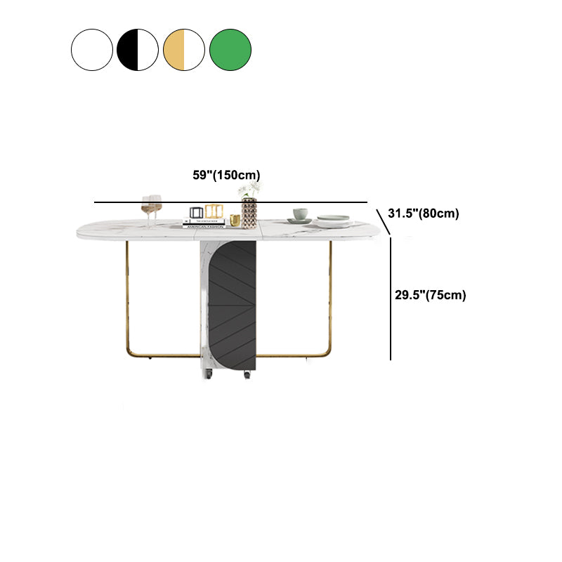 Contemporary Dining Set 1/2/3/5 Pcs Folding Dining Room Table and Chairs
