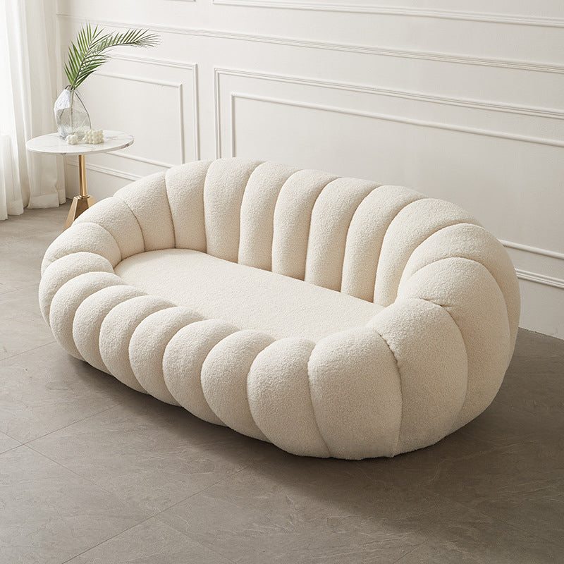 Modern 2/3-seater Sloped Arm Sofa 39.37" D Sewn Pillow Back Sofa