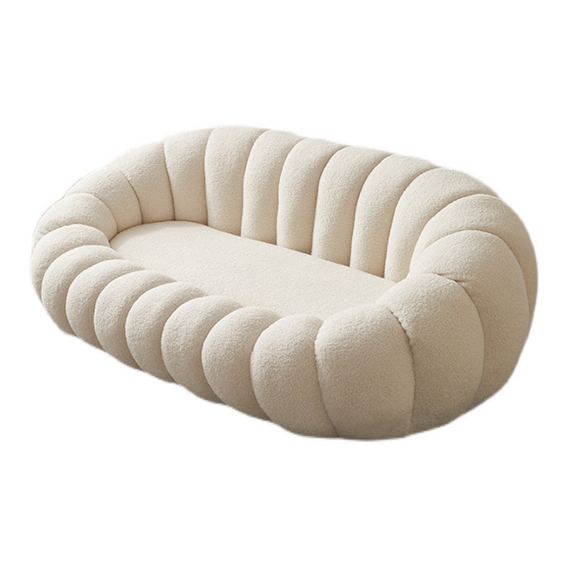 Modern 2/3-seater Sloped Arm Sofa 39.37" D Sewn Pillow Back Sofa