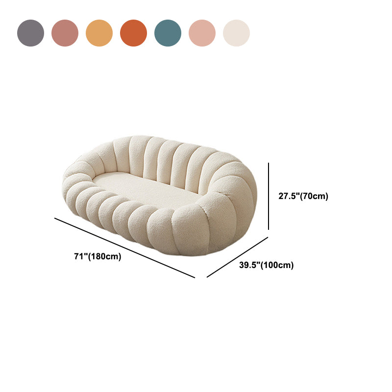 Modern 2/3-seater Sloped Arm Sofa 39.37" D Sewn Pillow Back Sofa