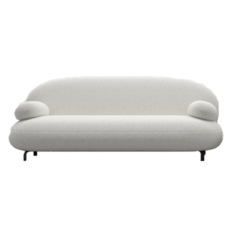 Pillow Top Arm Sofa Contemporary Wool 29.9-Inch High Sofa in White