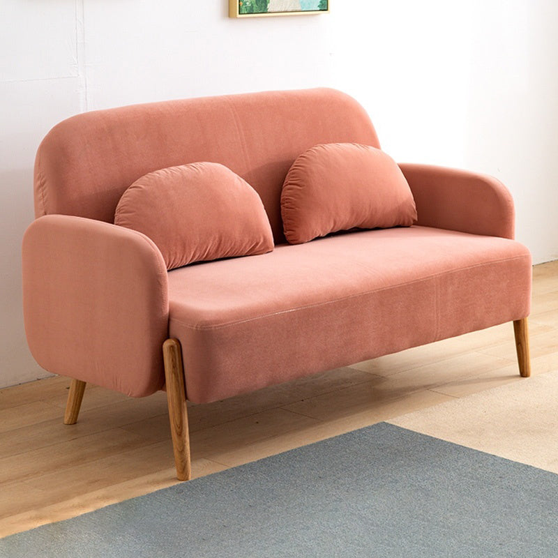 26.77" Wide Velvet Sofa Standard Square Arm Sofa for Living Room