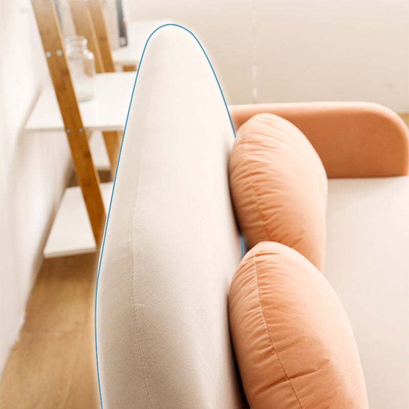 26.77" Wide Velvet Sofa Standard Square Arm Sofa for Living Room