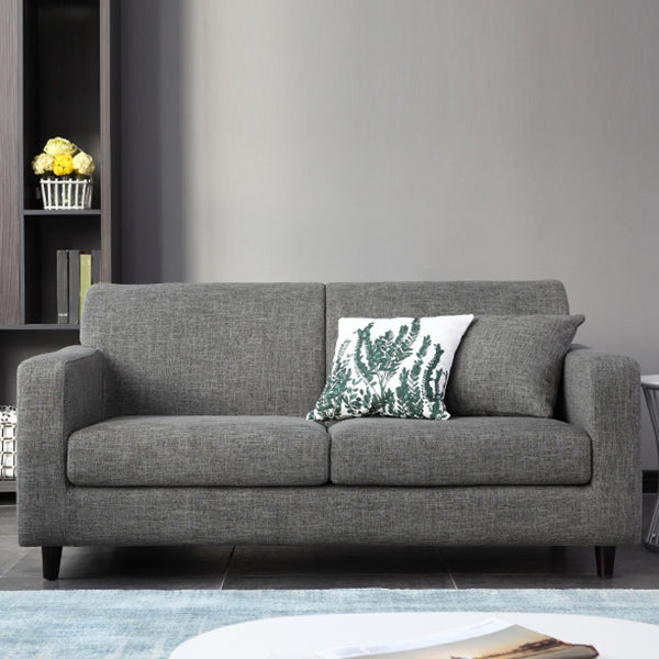 Living Room Contemporary Cushions Standard Square Arm Stationary Sofa
