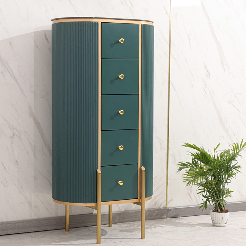 Modern Style Stone Buffet Sideboard 23.6"L Dining Room Buffet Server with Drawer