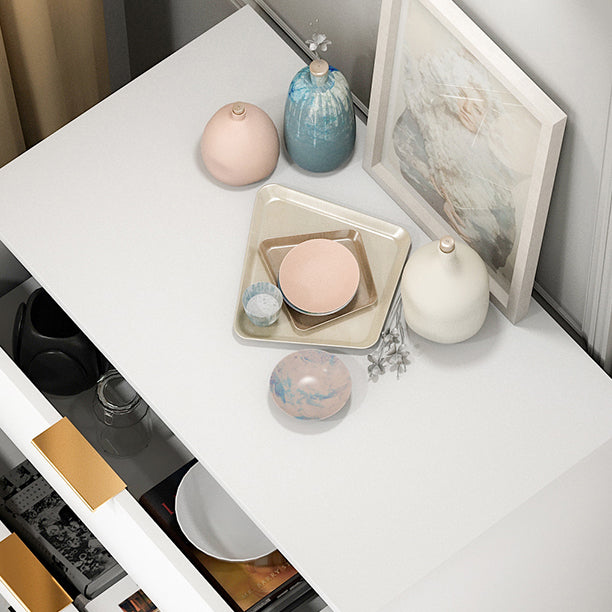 Living Room Buffet Modern Style Wood Buffet Server with Drawers