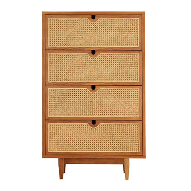 Pine Solid Wood Buffet Modern Natural Living Room Dining Buffet with Drawers