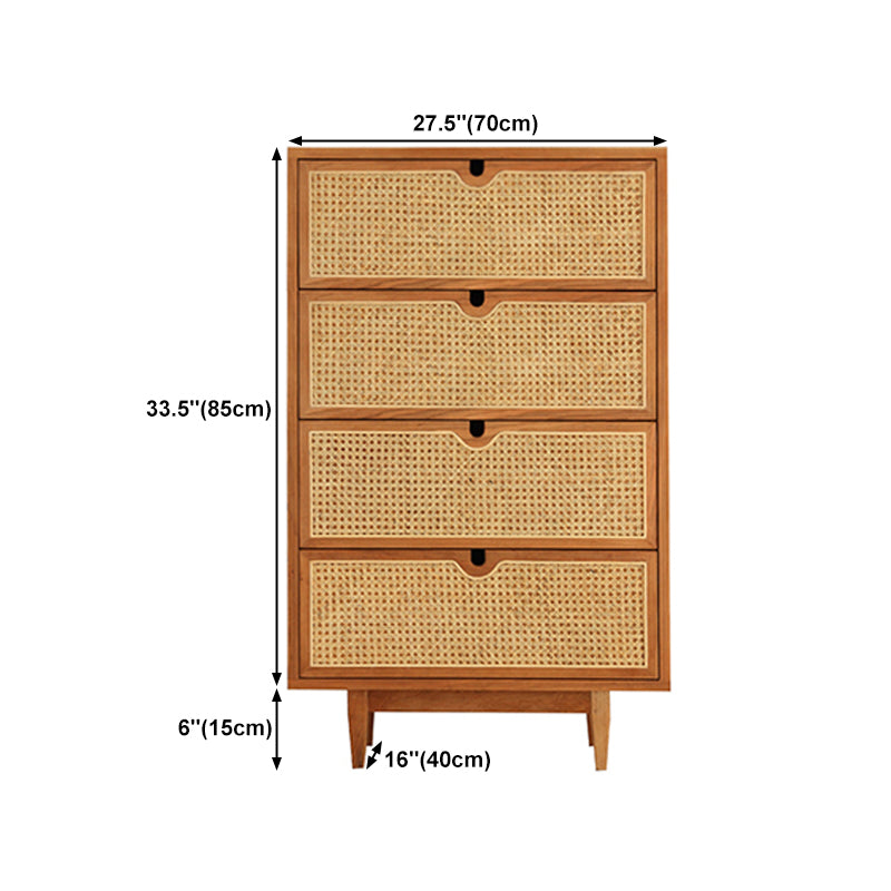 Pine Solid Wood Buffet Modern Natural Living Room Dining Buffet with Drawers