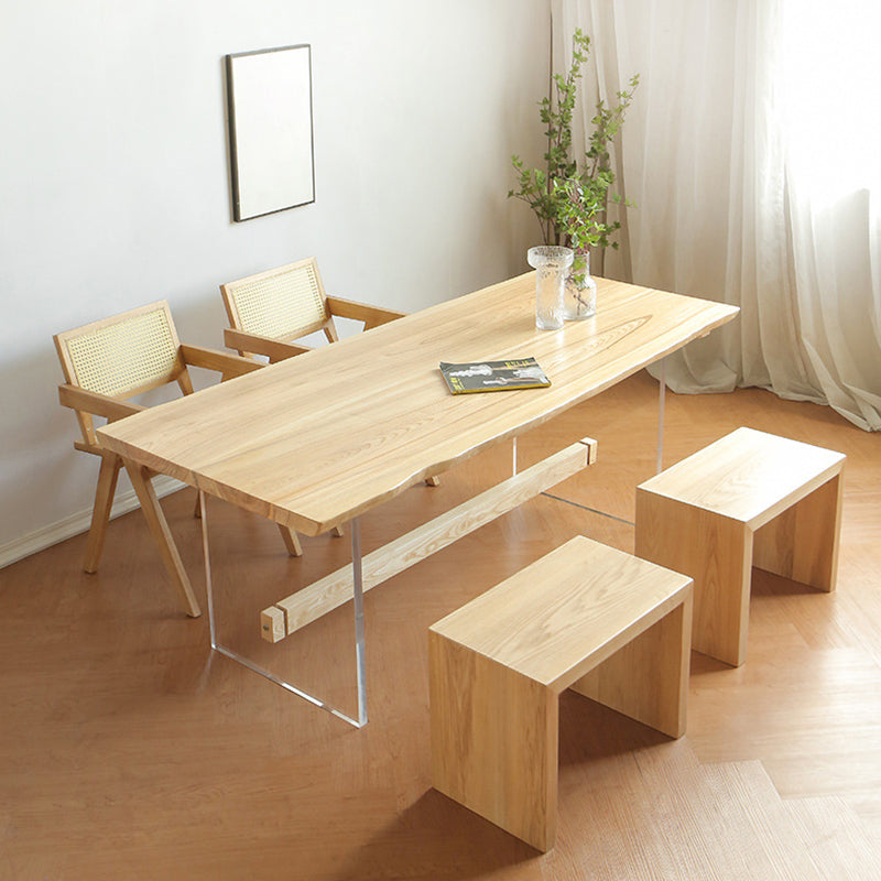 Modern Brown Solid Wood Table Specialty Dining Table for Home