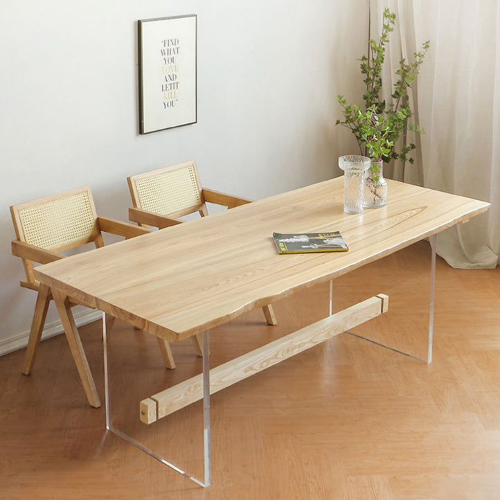 Modern Brown Solid Wood Table Specialty Dining Table for Home