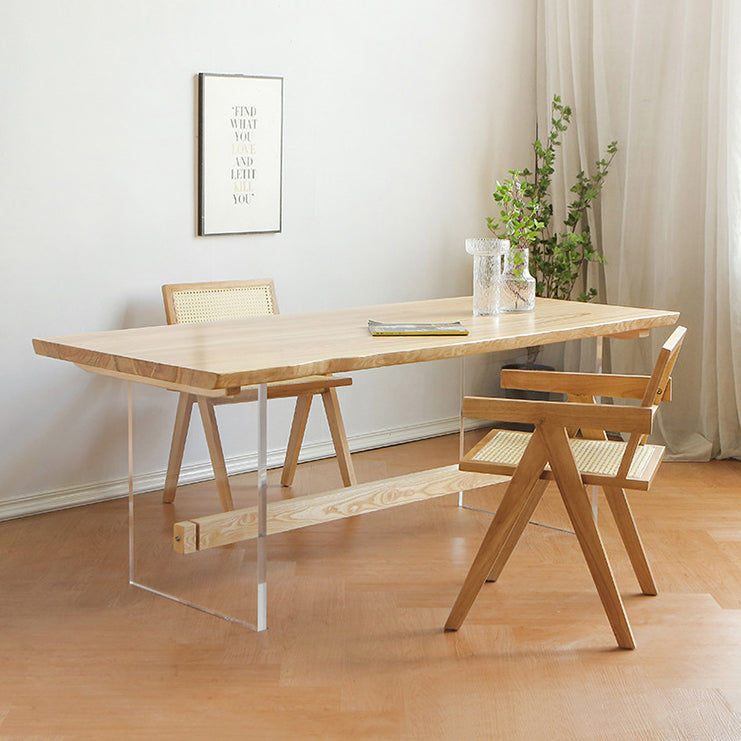 Modern Brown Solid Wood Table Specialty Dining Table for Home