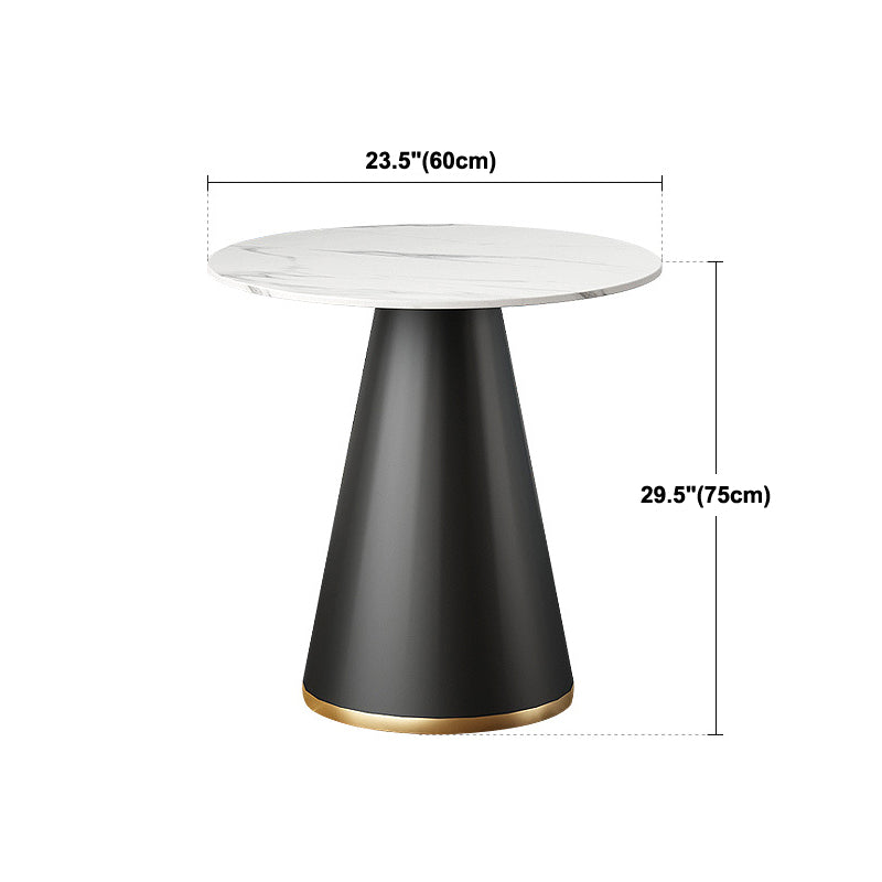 Metal Traditional Luxury Round Indoor Table Sintered Stone Top Table for Home