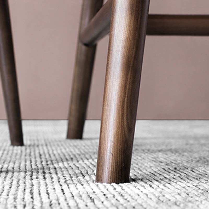 White Top Rectangle Dinner Table Mid-century Modern Style Trestle Base Table