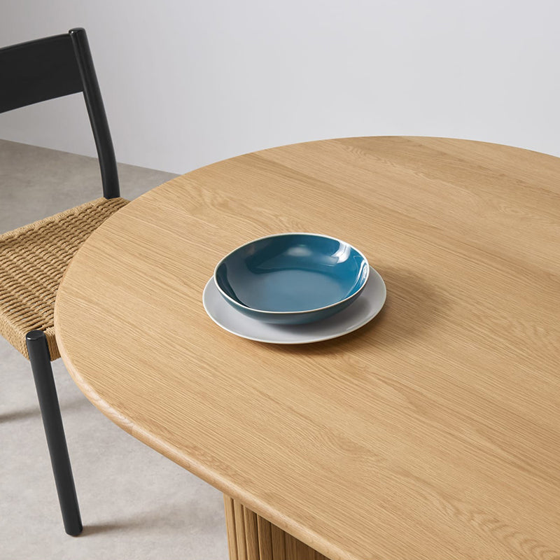 Contemporary Style Dining Table Solid Wood Brown Table for Home Kitchen