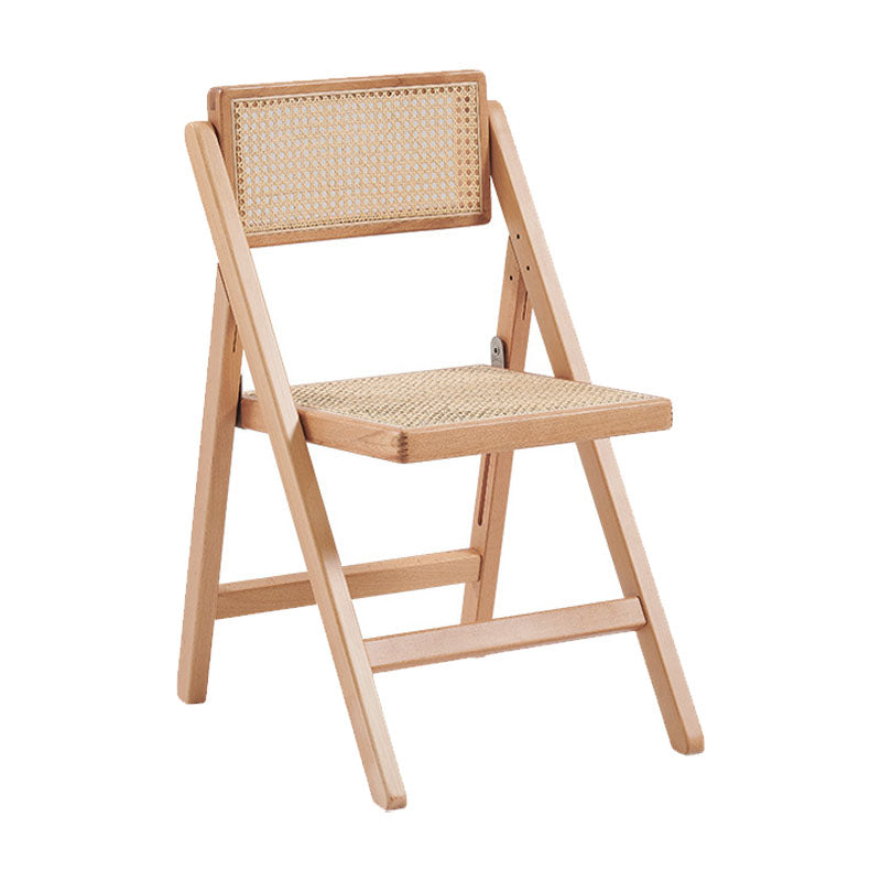 Armless Chair  Traditional Style Dining Folding Side Chair with Wooden Legs for Kitchen