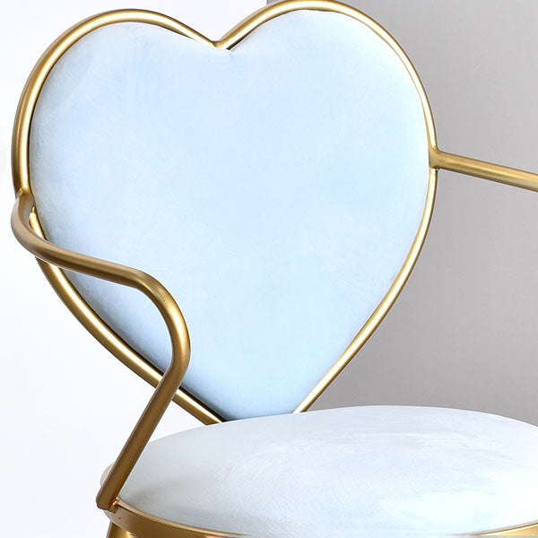 Scandinavian Style Velvet Dining Chairs for Home Arm Solid Back Dining Side Chair