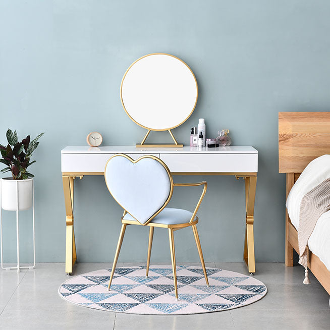 Scandinavian Style Velvet Dining Chairs for Home Arm Solid Back Dining Side Chair