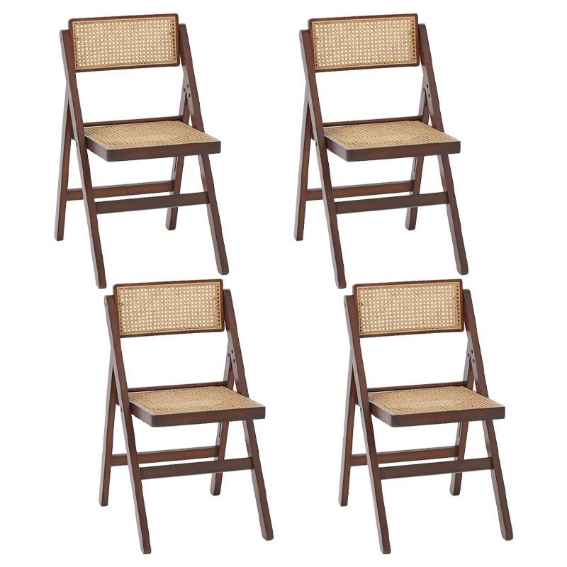 Traditional Style Chairs Dining Kitchen Armless Chairs with Wooden Legs