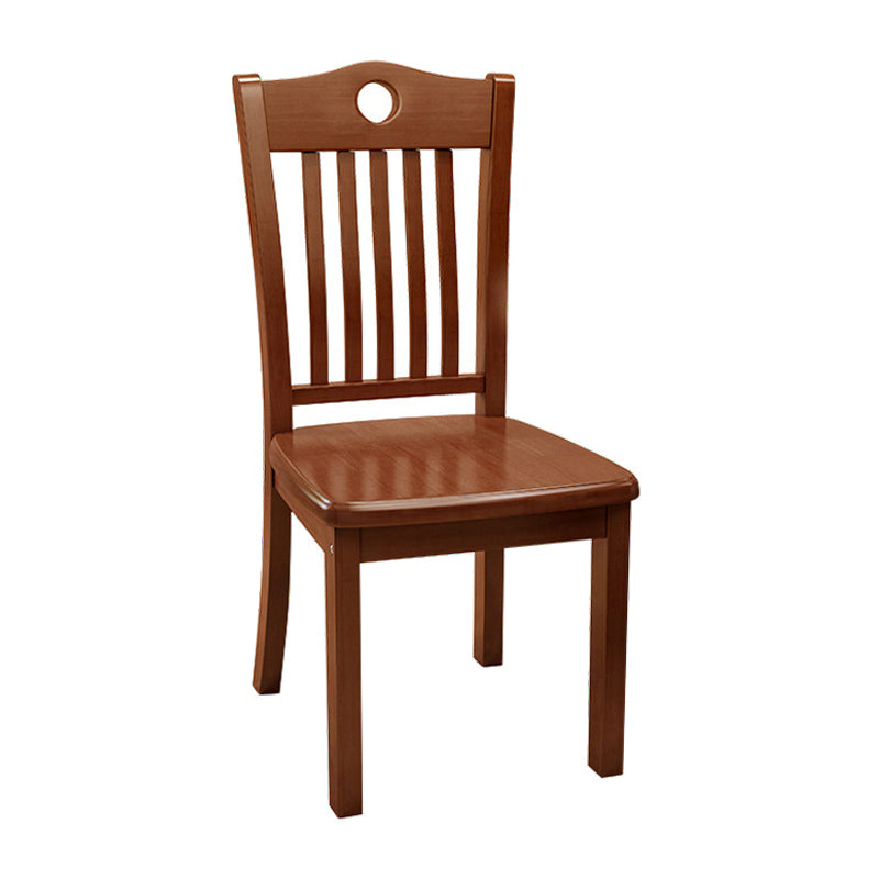 Traditional Style Chair Dining Kitchen Armless Chairs with Wooden Legs
