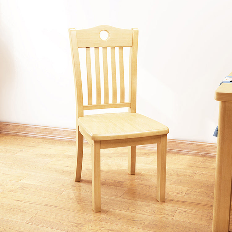 Traditional Style Chair Dining Kitchen Armless Chairs with Wooden Legs