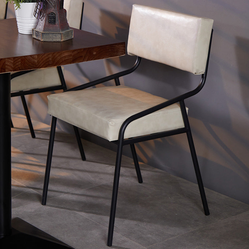 20.47" Wide Industrial Style Single Sofa Chair Fixed Back Armless Chair