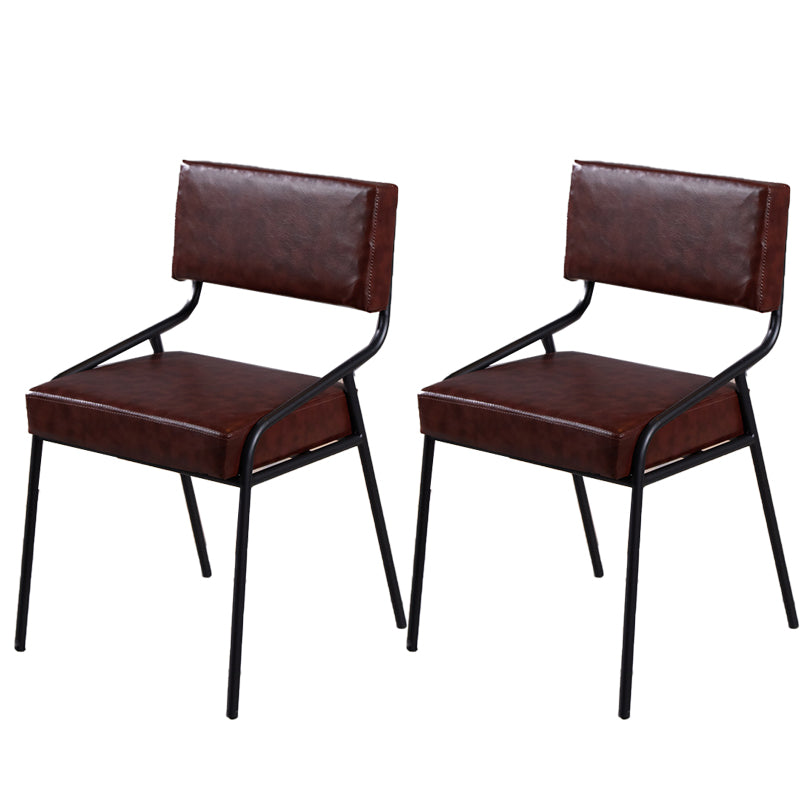 20.47" Wide Industrial Style Single Sofa Chair Fixed Back Armless Chair