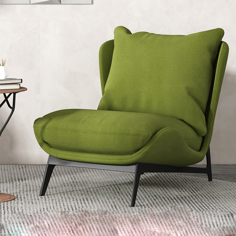 Industrial Style 26.77" Wide Pillow Back  Armless Lounge Chair