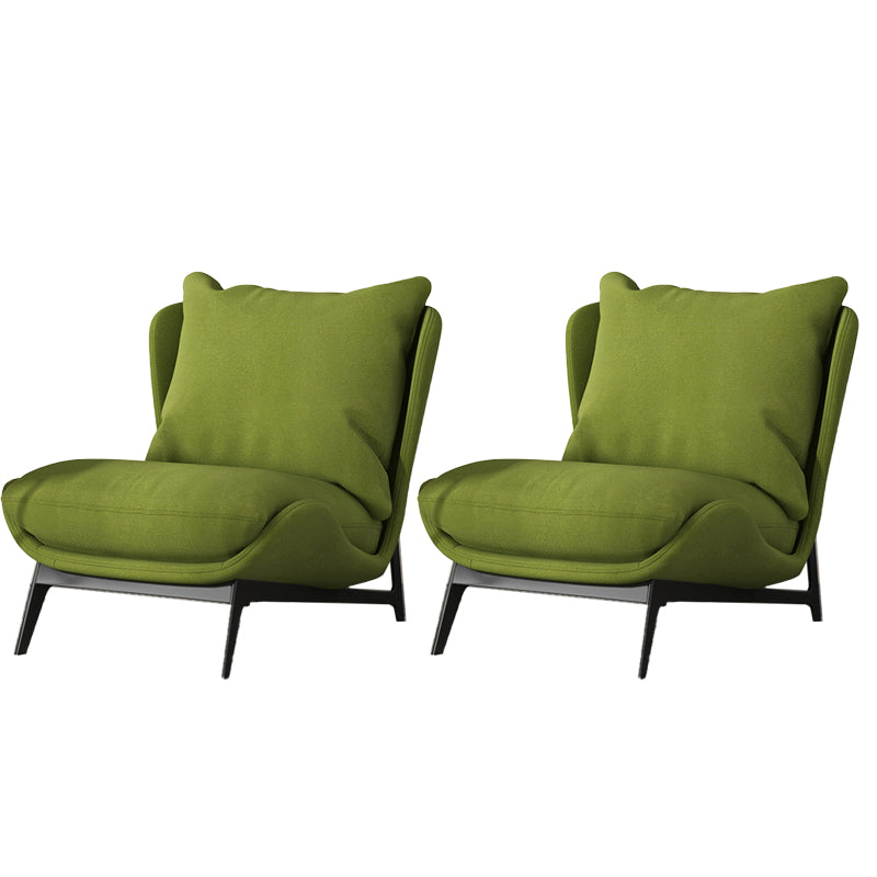 Industrial Style 26.77" Wide Pillow Back  Armless Lounge Chair