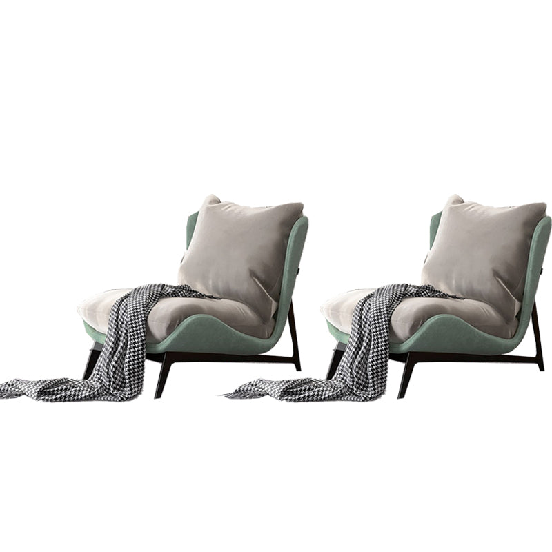 Industrial Style 26.77" Wide Pillow Back  Armless Lounge Chair